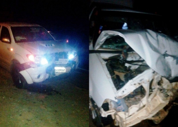 Colisão frontal entre dois veículos deixa uma pessoa morta e duas feridas na BR-116/Norte