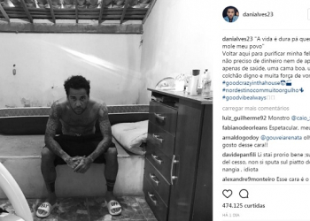 De férias em Juazeiro, Daniel Alves usa as redes sociais para lembrar sua origem