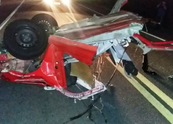 Grave colisão na BR 324 entre Nova Fátima e Gavião deixa dois mortos