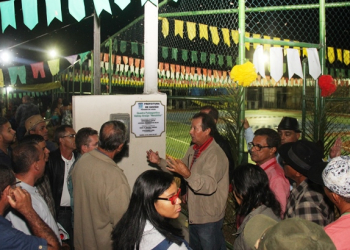 Gavião – Quadra Poliesportiva é inaugurada com apresentação de quadrilha junina