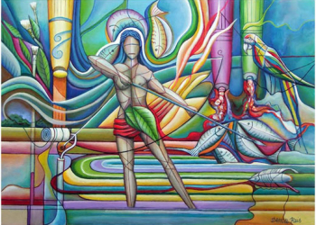 Artista luzense concorre a prêmio internacional de pintura na Europa; Vote e ajude