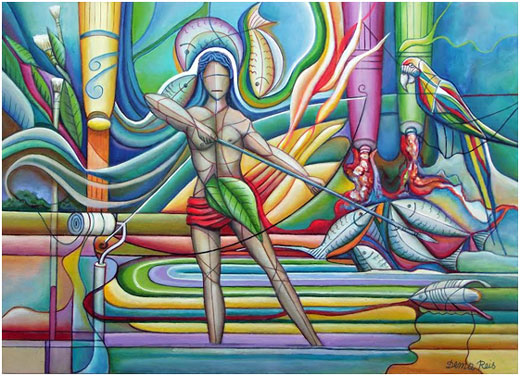 Artista luzense concorre a prêmio internacional de pintura na Europa; Vote e ajude