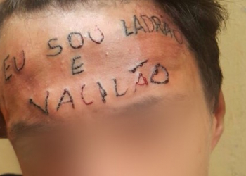 SP – Tatuador é preso por tortura após escrever ‘eu sou ladrão e vacilão’ na testa de adolescente