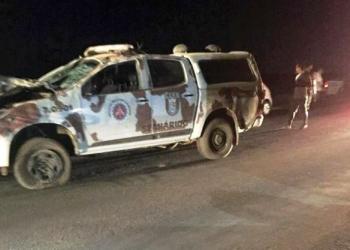 Colisão envolvendo viatura da CIPE/Semiárido e motocicleta deixa pai e filhos mortos