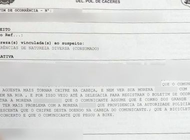 Homem registra ocorrência contra esposa por não aguentar mais ‘tomar chifre’