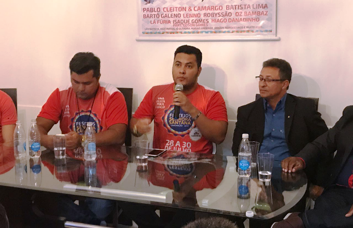 Cansanção: em coletiva, prefeito Paulinho lança festejos de Senhora Santana 2017