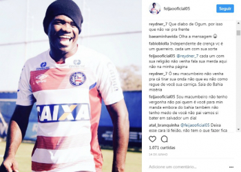 Por culto ao candomblé, Feijão é vítima de intolerância religiosa