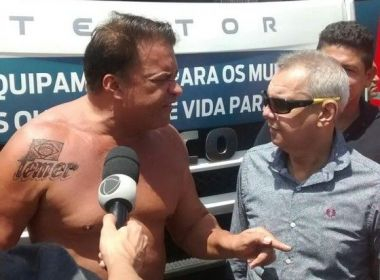 Deputado Wladimir Costa faz tatuagem com o nome de Michel Temer