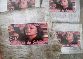 Juliana Paes vira estampa de droga vendida no Rio de Janeiro