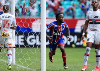 Bahia volta a vencer na Arena Fonte Nova depois de quase dois meses; confronto foi contra o São Paulo