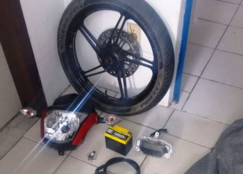 Coité – Após investigação, Policia chega a receptador de peças da moto tomada de assalto na noite de terça-feira