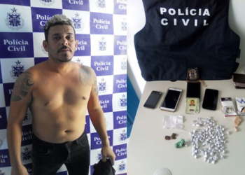 Policia Civil prende homem acusado de trafico de drogas em Conceição do Coité
