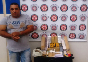 Homem é preso em flagrante acusado de tráfico de droga em pousada na cidade de Serrinha
