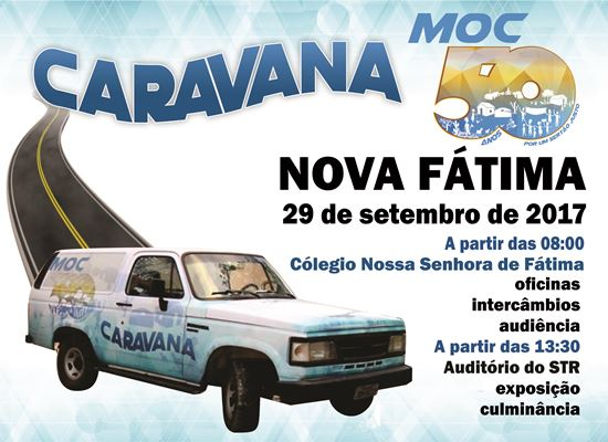 Caravana MOC 50 Anos chegará em Nova Fátima nesta sexta-feira