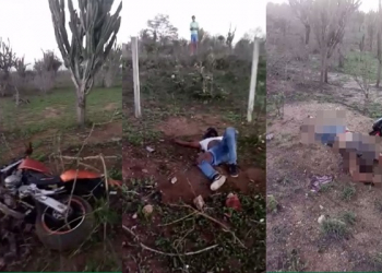 Grave acidente de moto na estrada de Pé de Serra deixa um morto e outro gravemente ferido