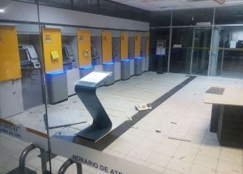 Coité – Polícia registra tentativa de arrombamento a caixa eletrônico do Banco do Brasil
