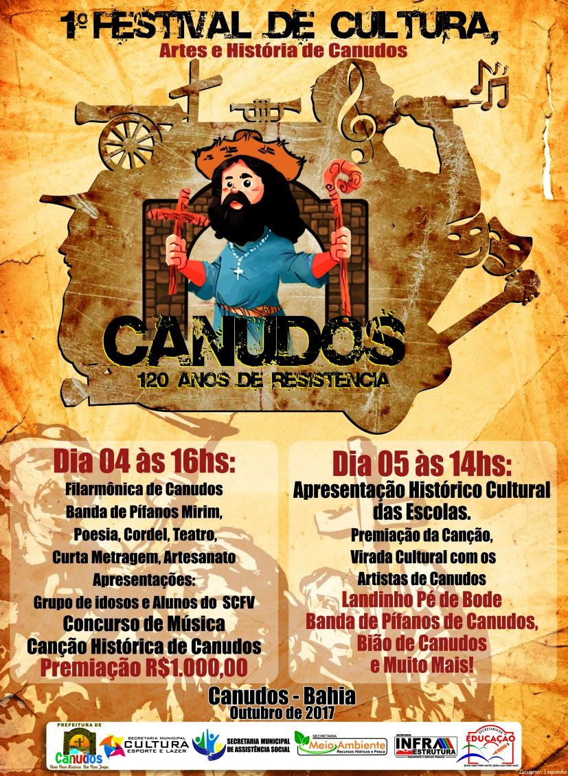 Em comemoração aos 120 anos do fim da guerra, 1º Festival de Cultura, Artes e História será realizado em Canudos