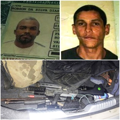 Feira: Dois suspeitos de roubo a banco morrem em tiroteio; Polícia apreende granadas