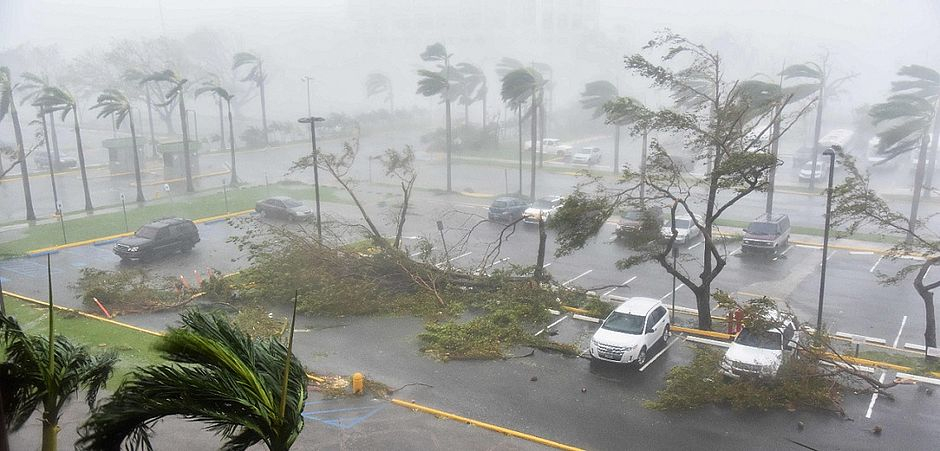 Furacão Maria chega a Porto Rico com ventos de 250 km/h