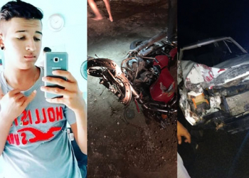 Jovem morre em acidente entre moto e carro na BA-120, que liga Cansanção a Monte Santo