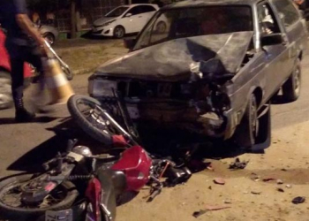 Motociclista fica gravemente ferido em colisão com Parati na BA 120