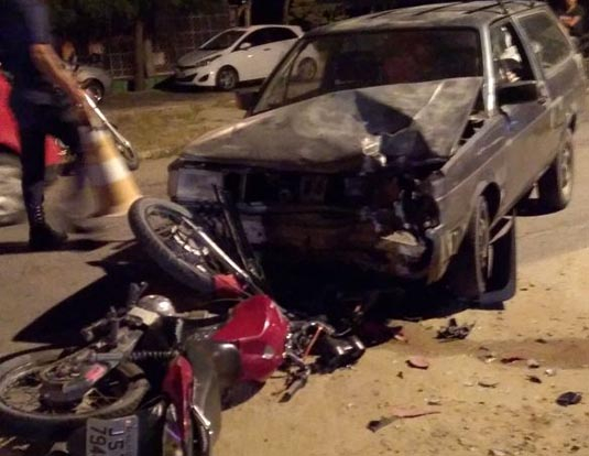 Motociclista fica gravemente ferido em colisão com Parati na BA 120