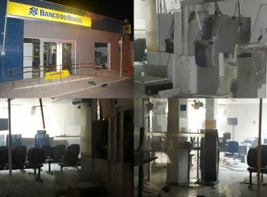 Quadrilha explode caixas do Banco do Brasil