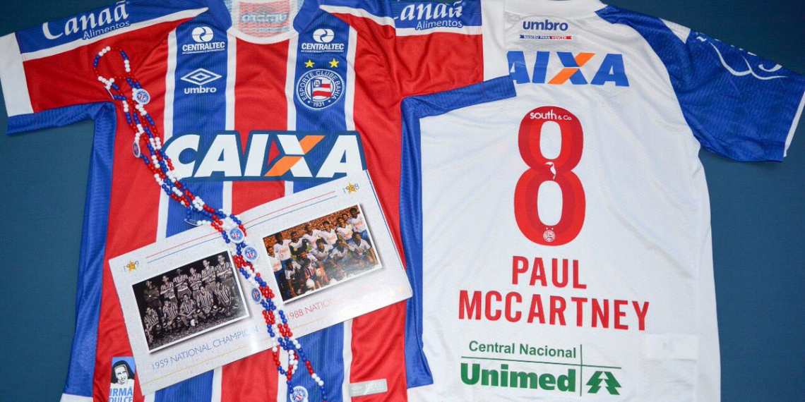 Bahia prepara kit do clube para receber Paul McCartney: ‘A Bahia te espera’