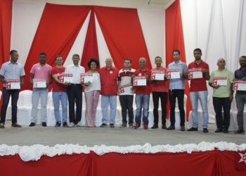 Presidentes do PT do Território do Sisal são empossados de forma coletiva em Valente com a presença de Everaldo Anunciação