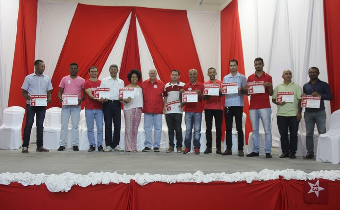 Presidentes do PT do Território do Sisal são empossados de forma coletiva em Valente com a presença de Everaldo Anunciação