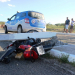 Motociclista fica ferido levemente após veículo derrubar poste em Barrocas