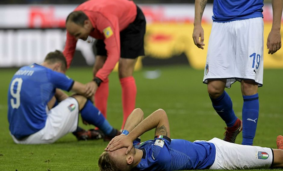 Itália empata com Suécia e está fora da Copa do Mundo de 2018