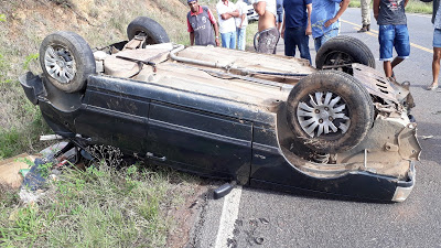 Acidente com vítima fatal na BA-130, entre Mairi e Várzea da Roça