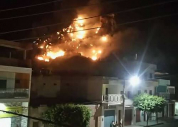 Pé de  Serra – Vegetação da Serra do Leão pega fogo e já atinge grande área