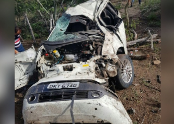 Recepcionista de hospital de Riachão do Jacuípe morre em capotamento na BR 324