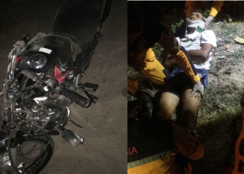 Coité – Motociclista sofre fratura no fêmur ao colidir com jumento na BA 120; animal morreu na hora