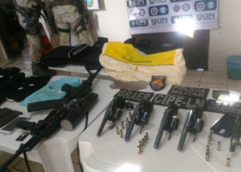 Cinco assaltantes de banco tombam em confronto com a Cipe/Nordeste