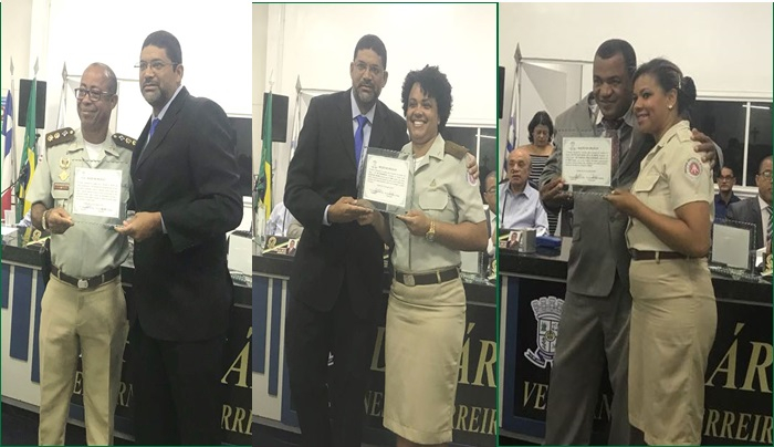 Militares do 16º BPM são homenageados na Câmara Municipal de Serrinha