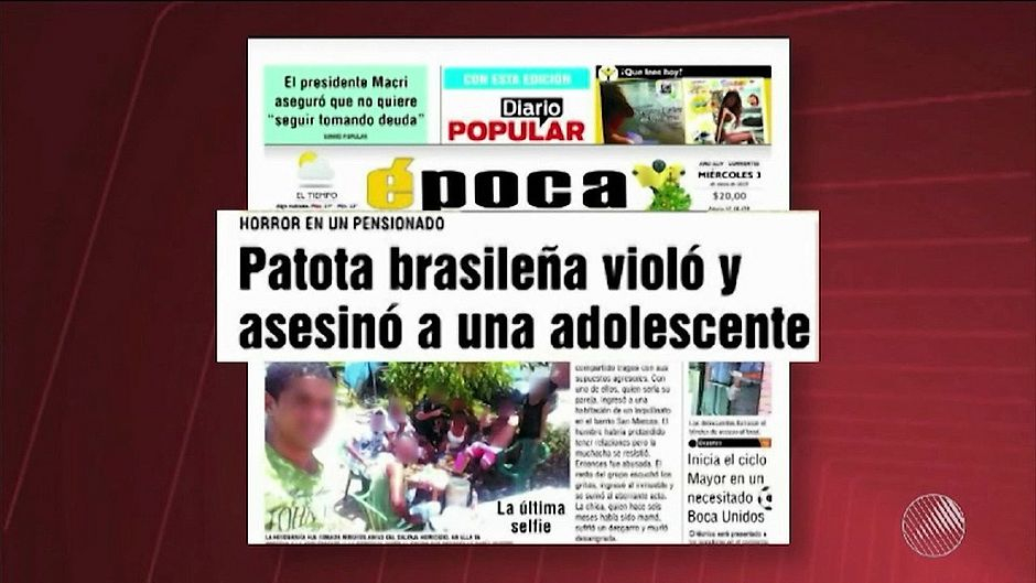 Cinco baianos são presos na Argentina por suspeita de estupro e morte