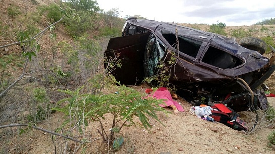 Gravida de 5 meses, filho e  genro morrem em acidente próximo a Macururé