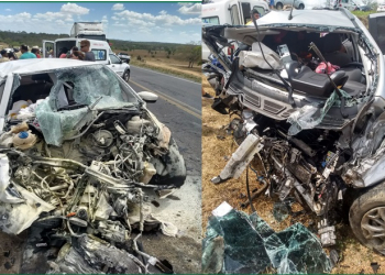 Colisão entre veículos na BR 116 próximo a Santa Bárbara deixa quatro mortos e cinco feridos (Atualizada às 22h22)