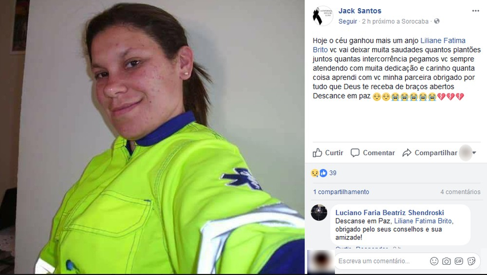 SP – Socorrista morre atropelada durante atendimento em rodovia