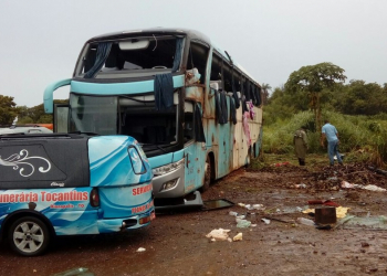 Sete pessoas morrem e 20 ficam feridas após ônibus tombar na TO-040