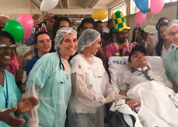 Após 10 meses internado, euclidense que quebrou coluna em cama elástica recebe alta