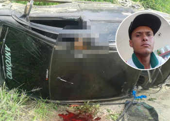 Um morre e dois ficam feridos em capotamento na BA 131