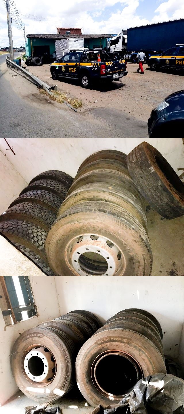 PRF e PF desarticulam quadrilha de roubo de pneus que atuava em rodovias da Bahia