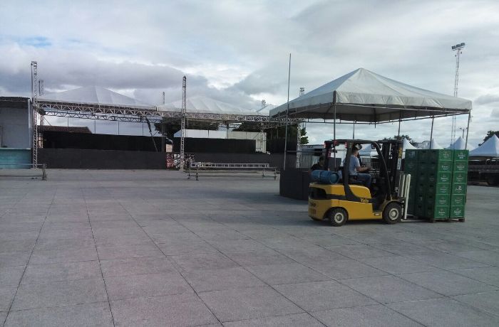 Coité – Estrutura para o Baião está quase pronta. Festa pela primeira vez terá a cobiçada Heineken