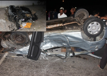 Coité – Colisão envolvendo Celta e Chevette deixa duas pessoas mortas e três feridas na BA 411