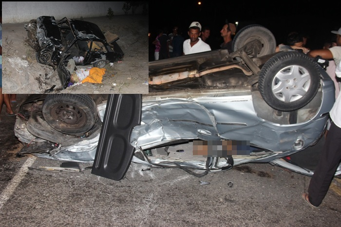 Coité – Colisão envolvendo Celta e Chevette deixa duas pessoas mortas e três feridas na BA 411