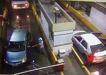 PM é baleado e motorista morre atropelado em assalto na praça de pedágio da BA-524